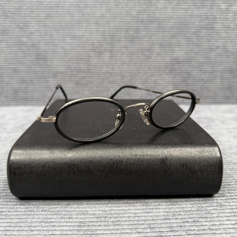 Colors in Optics‎ C005 Small Oval Reading Glasses Silver Black Vintage Style Y2k